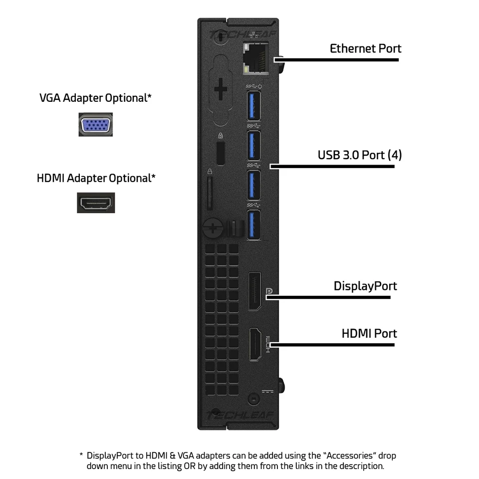 Dell Mini Desktop PC i7, up to 32GB RAM, 2TB SSD NVMe, Windows 11 Pro, WiFi, BT - Image 3 of 3