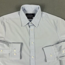 Mizzen Main Shirt Mens Medium Blue Leeward Standard Fit Dress Button Up Summit