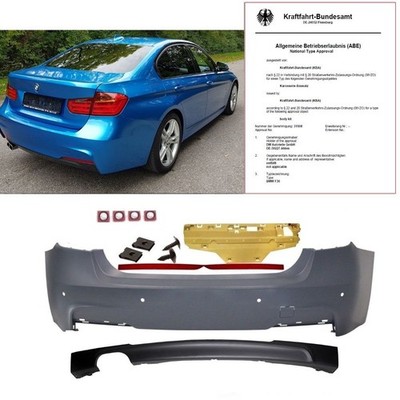 Sport-Stoßstange Hinten für PDC 2-Rohr Links passt für BMW F30 Serie & M-Paket