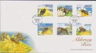 GB - ALDERNEY 2009 Honey Bees/Flowers/Nature/Insects SG A356-A361 FDC LIGHTHOUSE