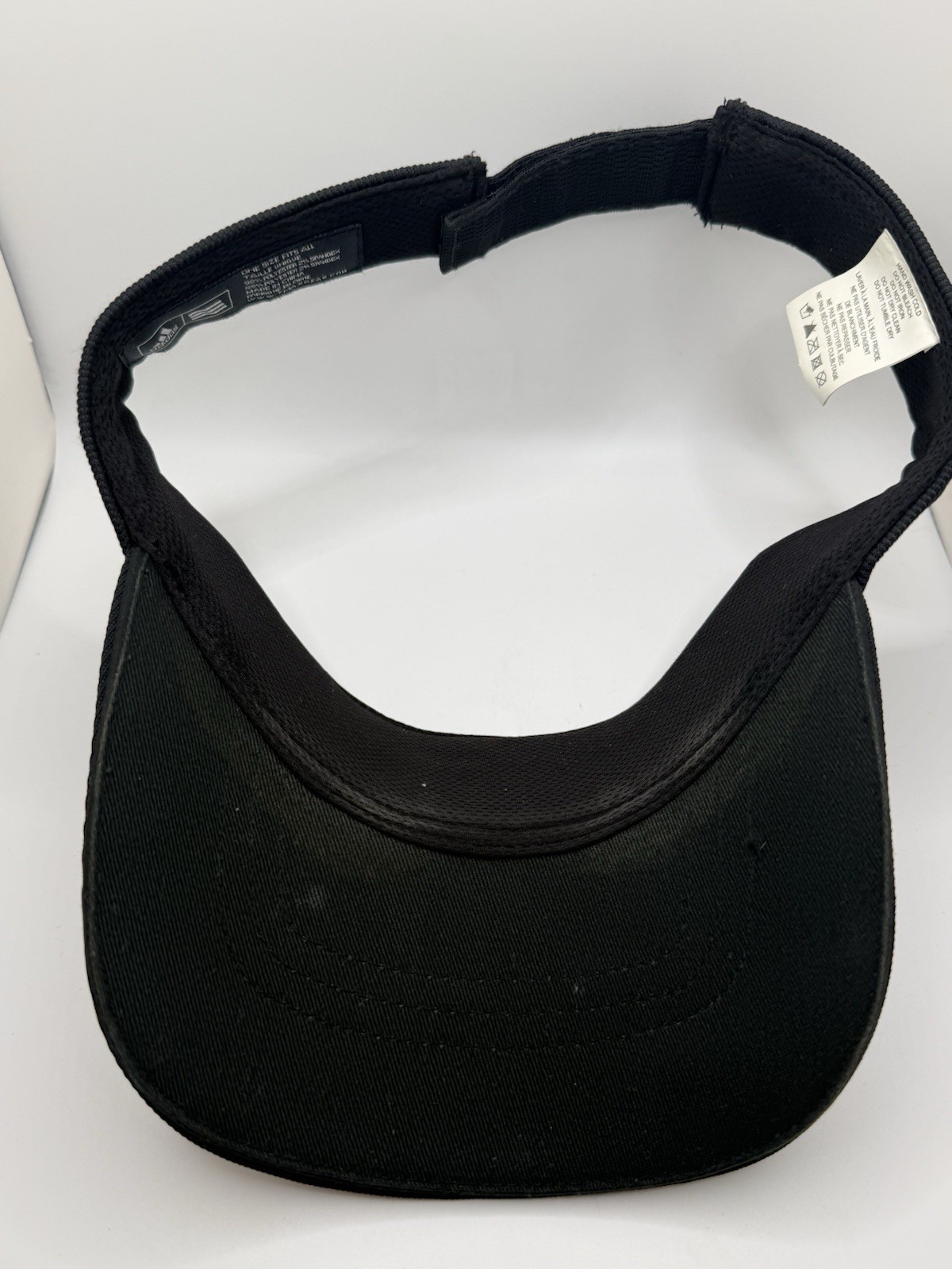 Adidas Sun Visor Hat Cap Black Adjustable Strapba… - image 7