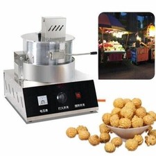 Máquina de palomitas de maíz olla única esférica máquina de palomitas de maíz bola automática de gas palomitas de maíz