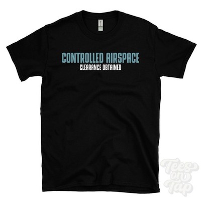 CONTROLLED AIRSPACE CLEARANCE OBTAINED T-SHIRT flight training | aviation radio