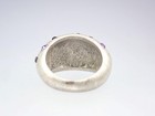 Sparkling Large Vintage Estate Silver Tone Rhinestone Floral Stars Bombe Ring 8 — photo 10