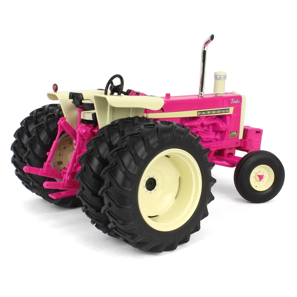 Pink Limited Edition 1/16 IH Farmall 1206 w/ Rear Duals, ERTL Prestige OBT 44382 - Image 3 of 4