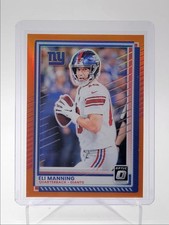 ELI MANNING 2025 DONRUSS OPTIC FOOTBALL ORANGE PRIZM GIANTS /299 Q1829