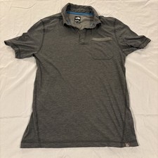 The North Face FlashDry Polo Men s S Gray Solid Short Sleeve Collared Logo