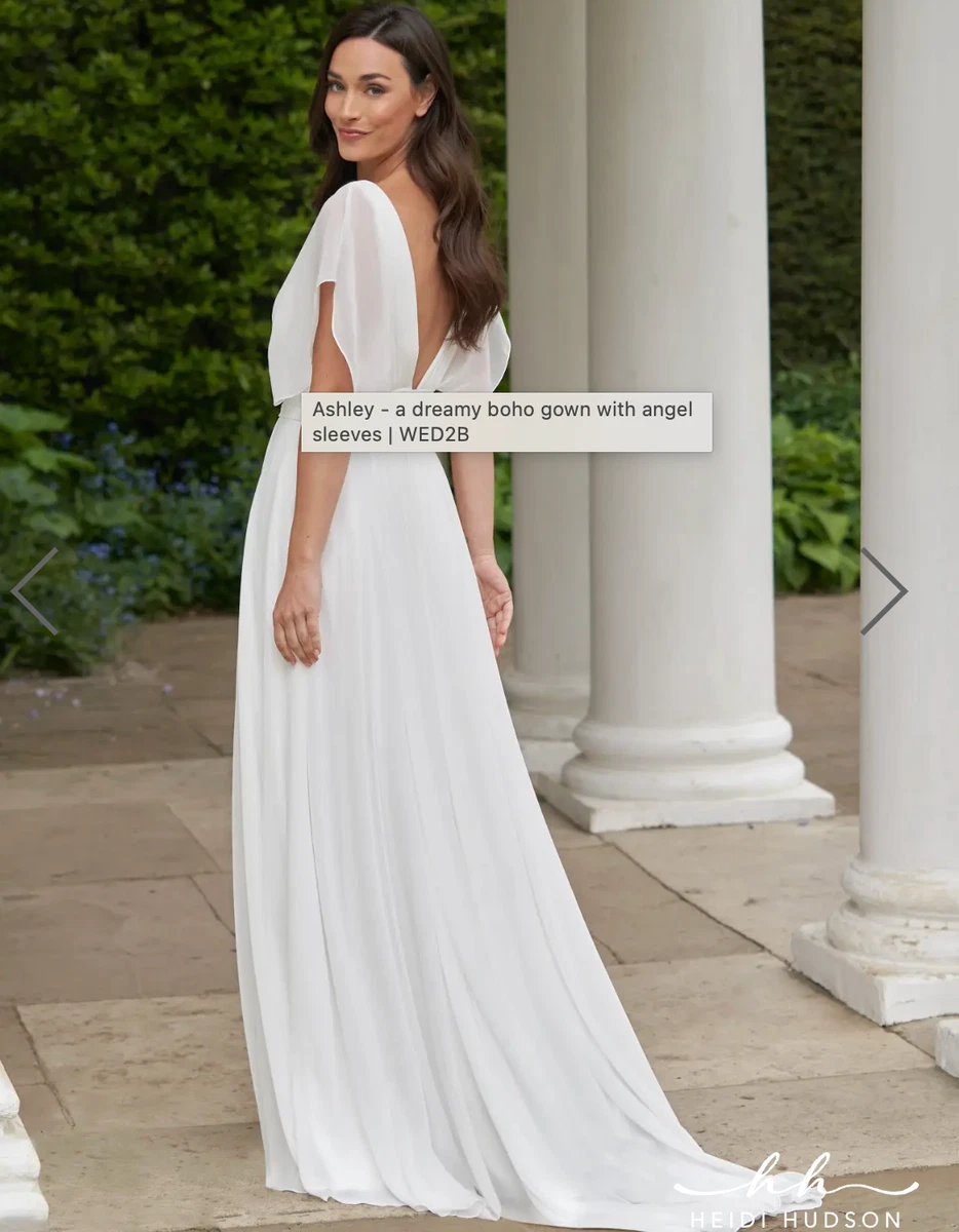 Chiffon Wedding Dresses for sale | eBay UK
