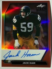2026 Leaf Metal Jack Ham Auto Autograph Prismatic Orange On Card #d 7/8