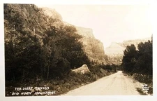 c1929 Picture Postcard ~ Ten Sleep Canyon ~ Big Horn Mountains, Wyoming. #-6733