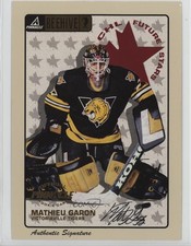 1997-98 Pinnacle Beehive Signatures Mathieu Garon #71 Auto 0o9