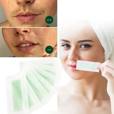 10PCS Hair Removal Paper Double Sided Cold Wax Strips Body Depilatory Patch Skin