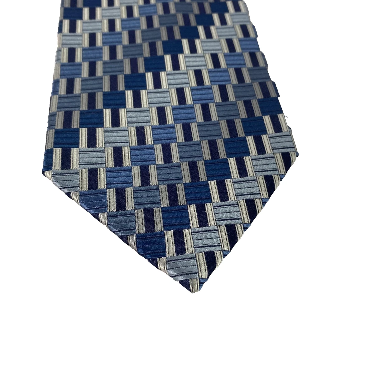 Geoffrey Beene Upcycled‎ Men\'s Tie Silk Knotted Bow Headband Geometric Print Geoffrey Beene Geometric 100% Silk Men main image 3