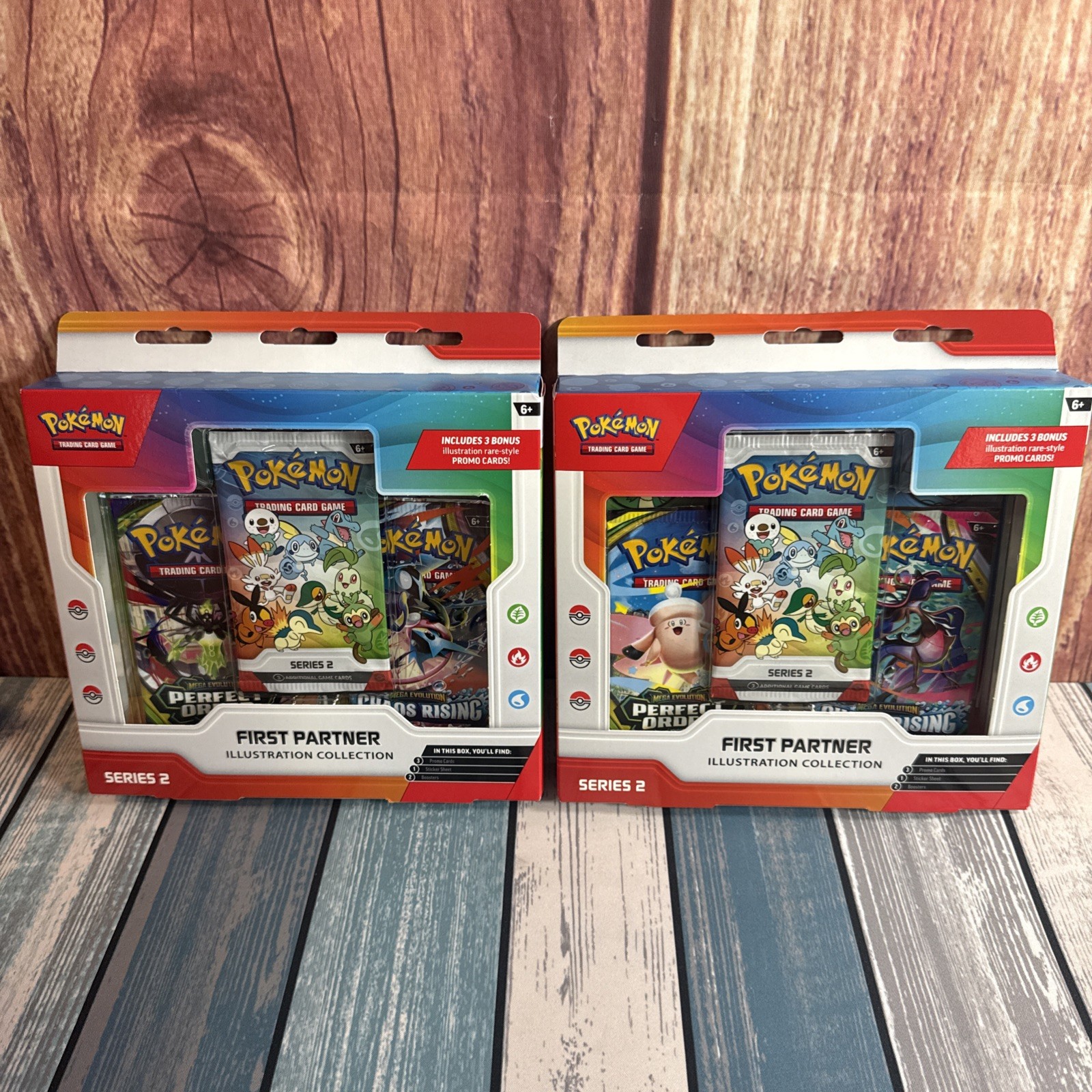 Pokemon First Partner Illustration Collection Series 2 Pack Art 30th Lot Of 2