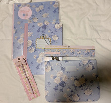LoveShackFancy x Yoobi Floral Poly Folder AND Pen AND notebook AND Pencil case