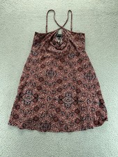 Forever 21 Womens Halter Pullover Printed Flowy Mini Dress Multi Plus Size 1X