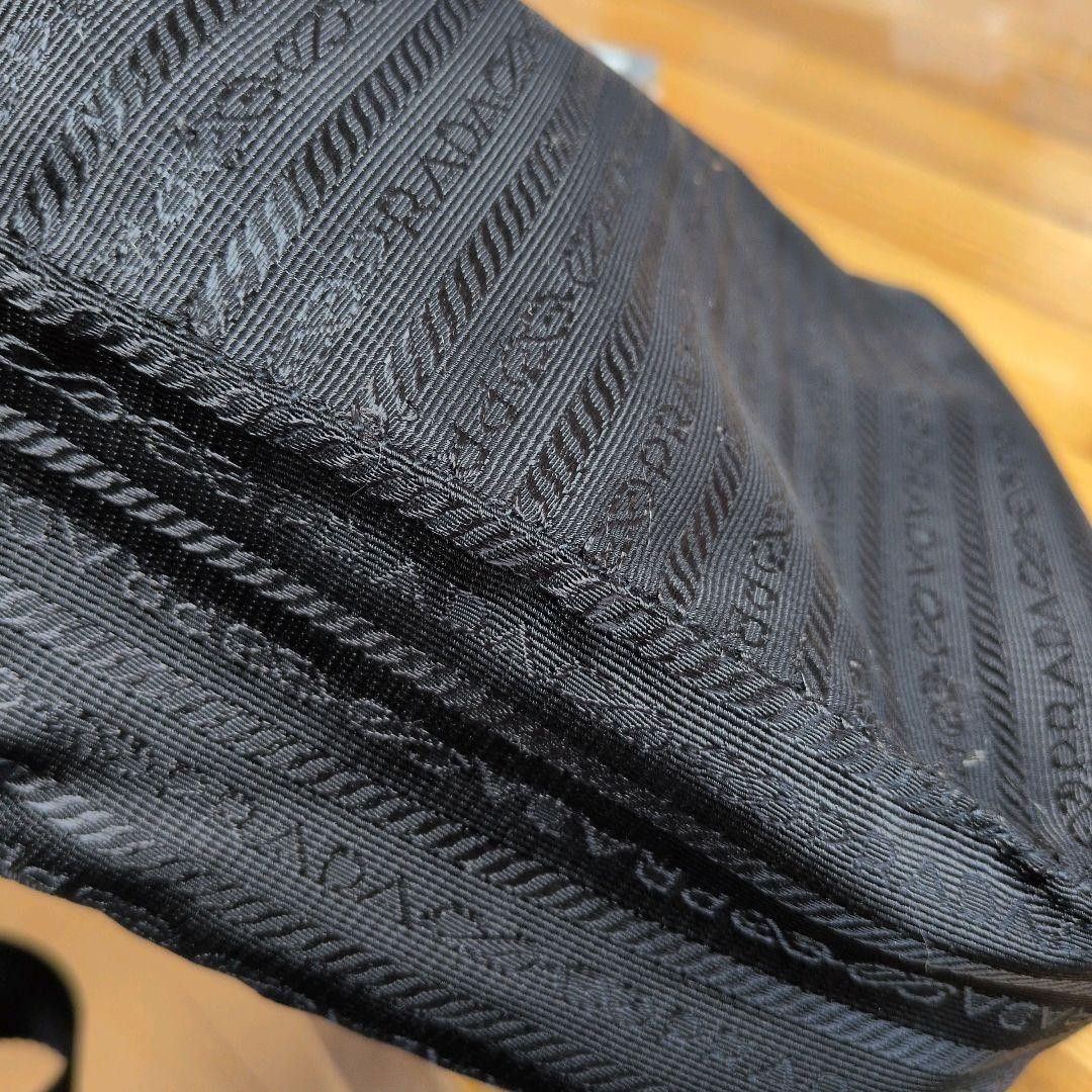 PRADA triangular logo nylon sacoche shoulder bag … - image 11