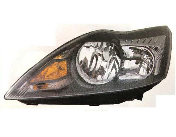 Scheinwerfer Links Ford Focus 2008-2010 CHROMIERTE-SCHWARZ Par.-image