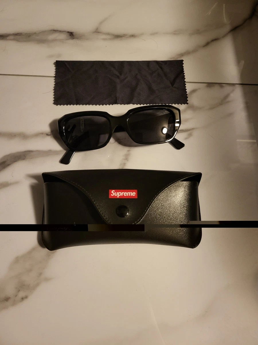 Supreme Black Black Sunglasses for Men for sale | eBay