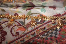 Gold Belly Chain Bollywood Traditional Indian Jewlery 32" Waist