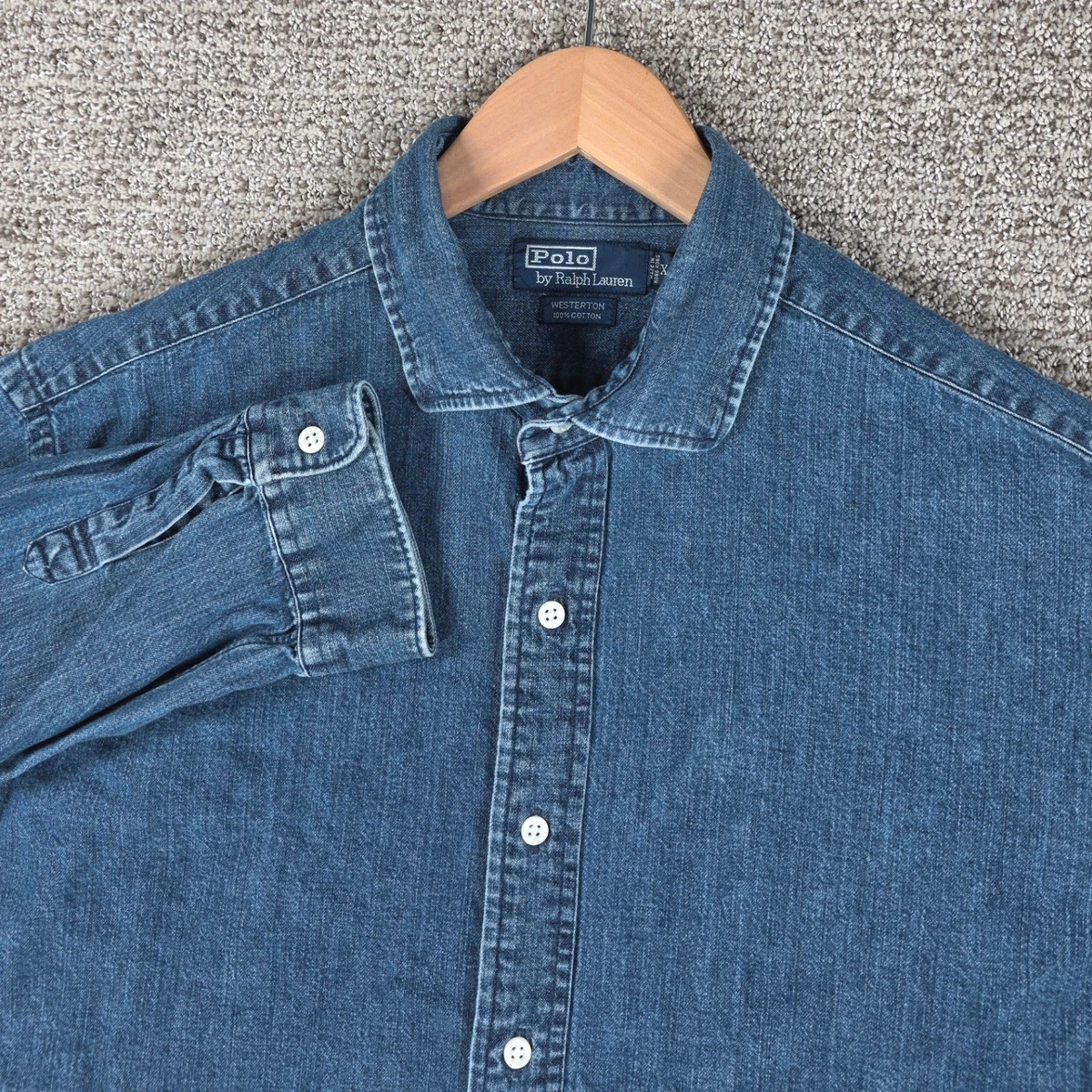 Polo Ralph Lauren Denim Western Casual Button-Down Shirts for Men