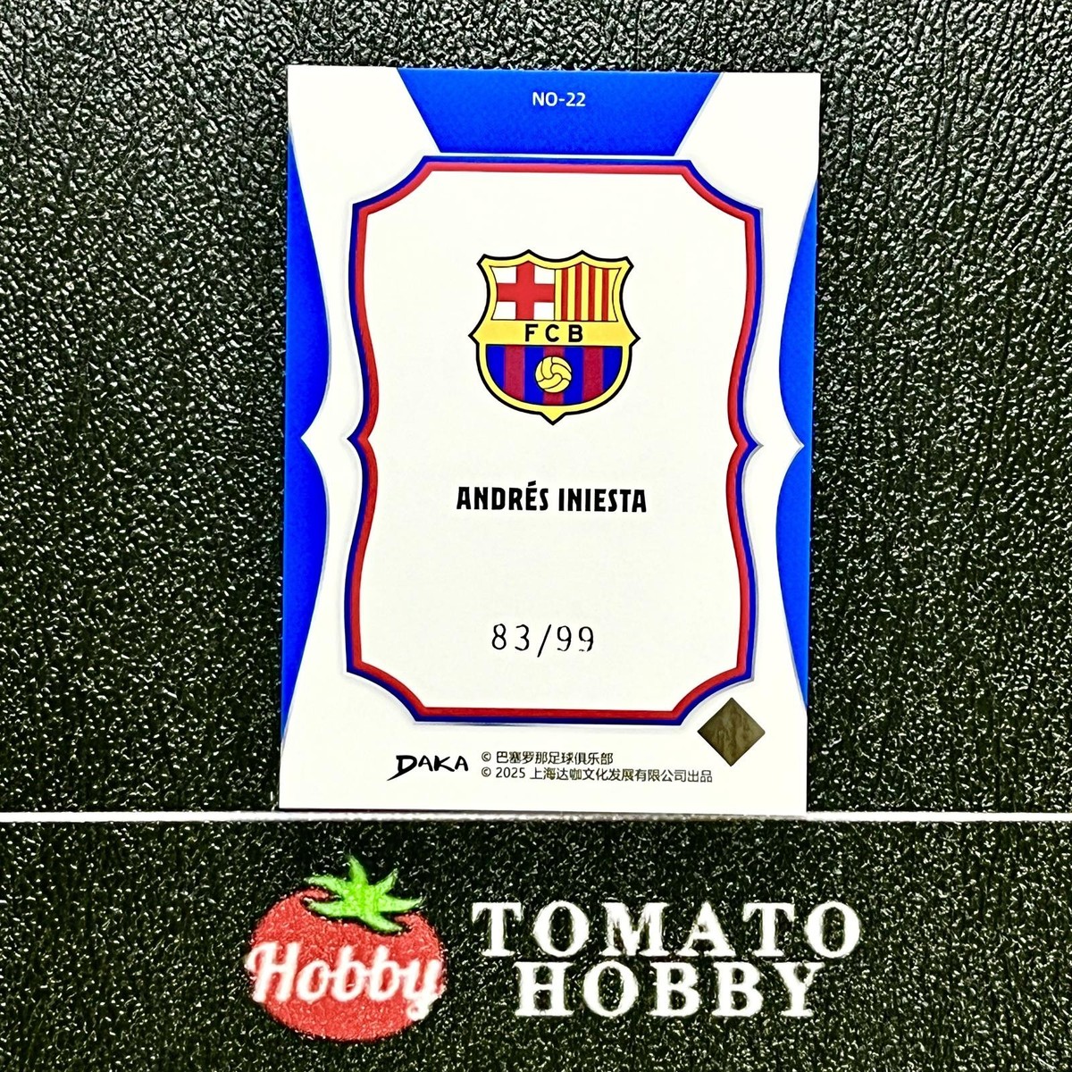DAKA TOP AUDIENCE 2024-25 ANDRES INIESTA /99 BLUE REFRACTOR