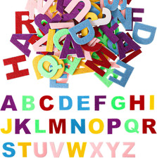 100 Pieces Felt Letters Stickers Self-Adhesive Alphabet Letters for Kids DIY Cra