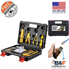 Ethernet Crimper Set with Wire Tracker and Punchdown Tool for Easy Installations