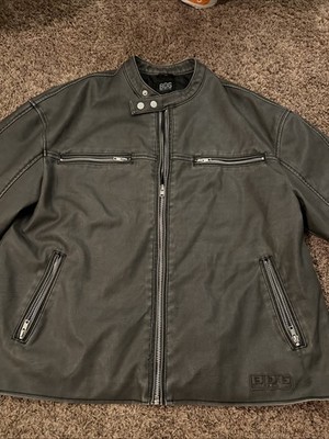 BDG Urban Outfitters Eco Leather Jacket Size: L Grey