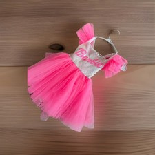 Girls Barbie Pink Tutu Dress 4T Sequin Bodice Party Costume