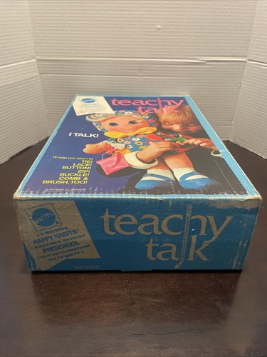 Raro nuovo con scatola! Bambola vintage 1971 Pull String Talking Teachy Talk Mattel TALKS! - Foto 17 di 17