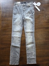 NWT Joe's Jeans 14 The Charlie Girls high Rise Skinny Ankle Gray Jeans 124798