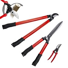 Garden Loppers Hedge Shears & Pruners Combo Set 3PCS Tree Trimmer Branch Cutter