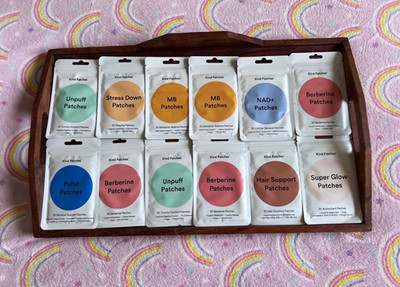 Kind Patches Variety Pack Unpuff/Stress Down/MB NAD+ Berberine Vegan 30