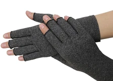 Arthritis Gloves Compression Gloves for Women & Men - 1 Pair Size M Gray
