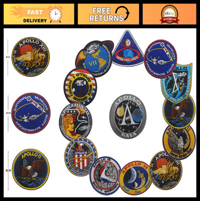 Space Shuttle Mission Iron-on Patch - 100th Anniversary Meatball Design, Apollo