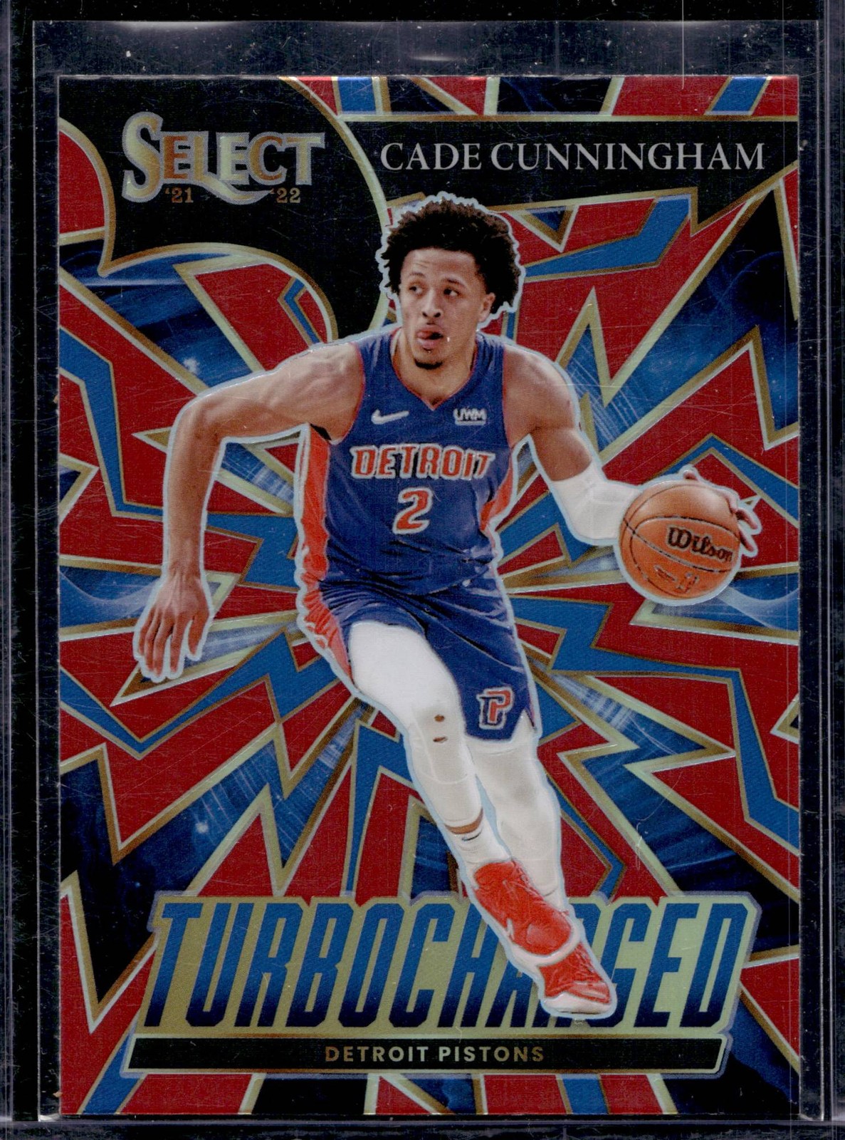 2021 Select Turbo Charged Cade Cunningham #6 Red Prizms Detroit Pistons