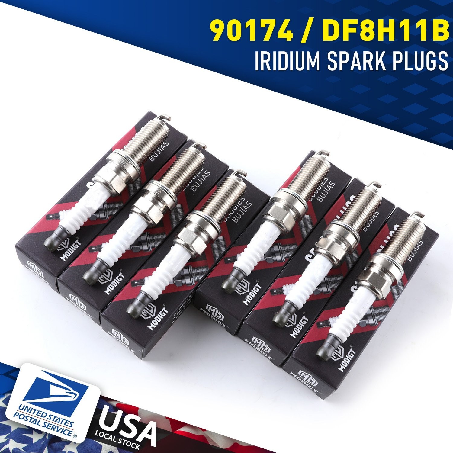 6 X Spark Plugs Fit For NGK 90174 Iridium for Infiniti G37 2008-2013 V6-3.7L