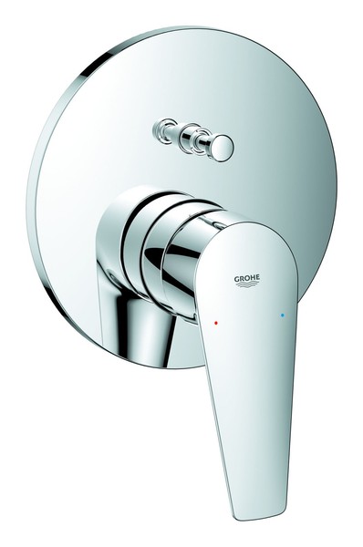 Grohe Bauedge Einhand-Wannenbatterie Unterputz - Chrom - 24162001-image