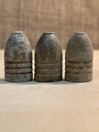 Three Dug Dropped Civil War Williams Regulation Bullets From Dalton Ga