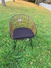 Wolfmoebel Stuhl Amara Bali Kubu braun schwarz mit Kissen modern Esszimmer