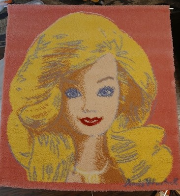 Andy Warhol Barbie Carpet by Ege (Denmark) 1985 100% Wool wall hanging COA Incld