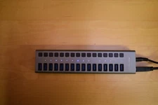 90W Powered USB Hub - 16 Ports USB 3.0, Aluminum Housing, Individual Switches