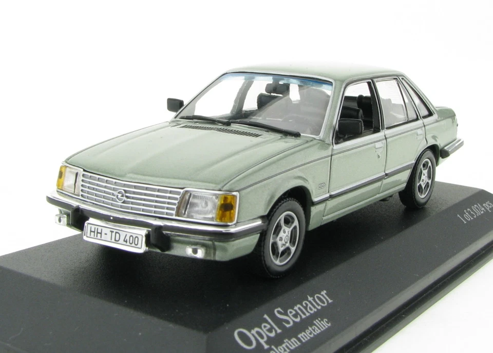 MINICHAMPS 400045100 Opel Senator 1980 Opalgrün 1:43 in OVP Box Modellauto Model - Bild 3 von 4