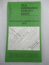 WATERLOO & LAMBETH MARSH 1872 - Old Ordnance Survey Maps Godfrey Ed London 7.84