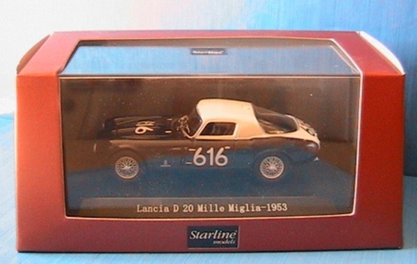 Lancia D20 1953 Barovero Biondetti 1:43 Modellauto Schwarz Starline 518420-image
