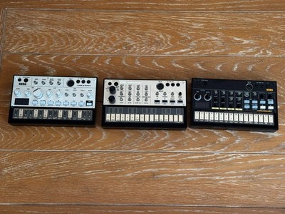 3 Korg Volca Synths And 1 MIDI Adapter