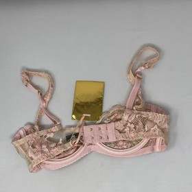 Agent Provocateur Saadia SOIREE Green Pink Bra Lace Bra 36B NWT