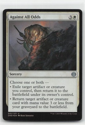 Against All Odds 1  FOIL  ONE Phyrexia: All Will Be One Magic MTG NM