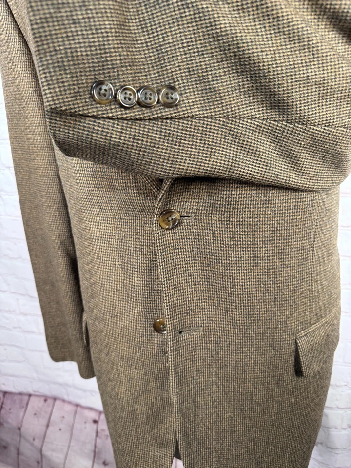 Abrigo Blazer Chaqueta STAFFORD Para Hombres Marrón LANA PELO CAMELLO Mezcla Clásico Deportivo 42S Foto 4 de 4